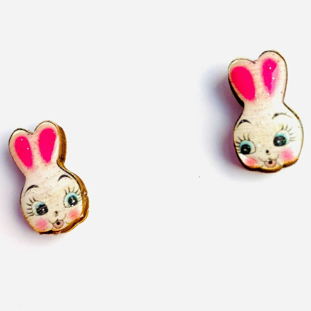 Dainty Easter Bunny Earrings by Rosie Rose Parker