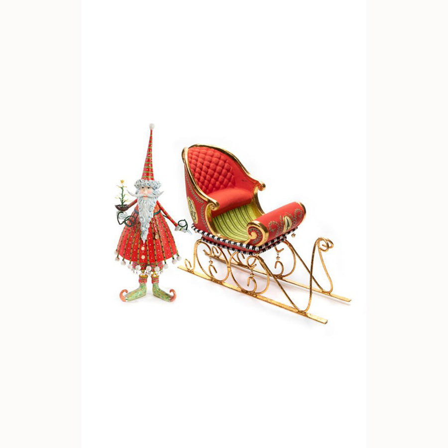 Dash Away Santa & Sleigh Figure Set by Patience Brewster
