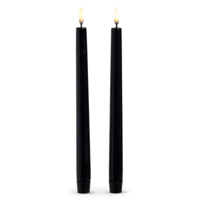 "Dc" 10" Uyuni Black Taper Candles  by Raz Imports image