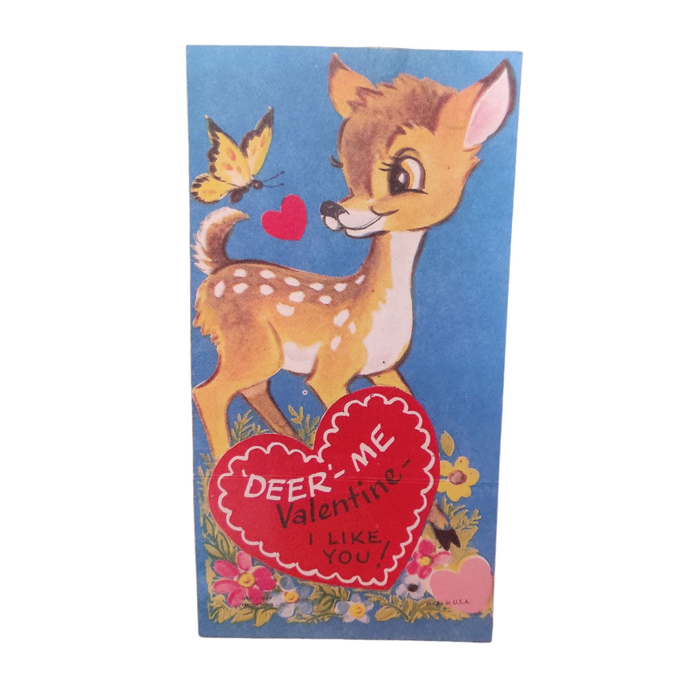 Deer Me Valentine Card Wood Cutout by Sawmill Shop