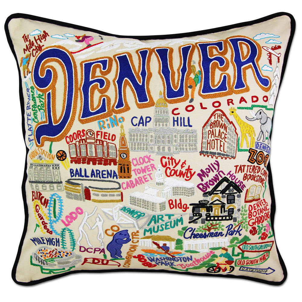 Denver Hand-Embroidered Pillow