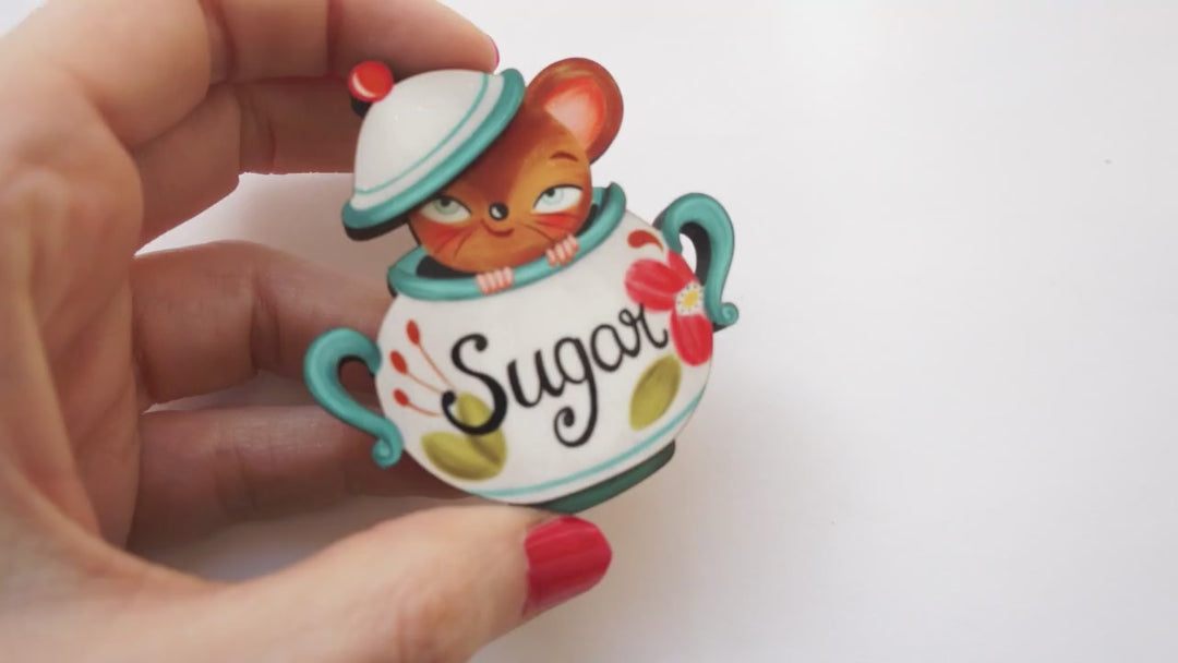 Sweet Mouse Brooch by LaliBlue