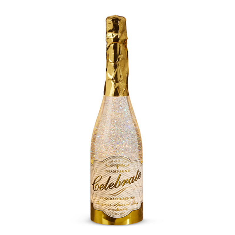 EC 12.5" Lighted Champagne Bottle With Swirling Glitter  by Raz Imports image