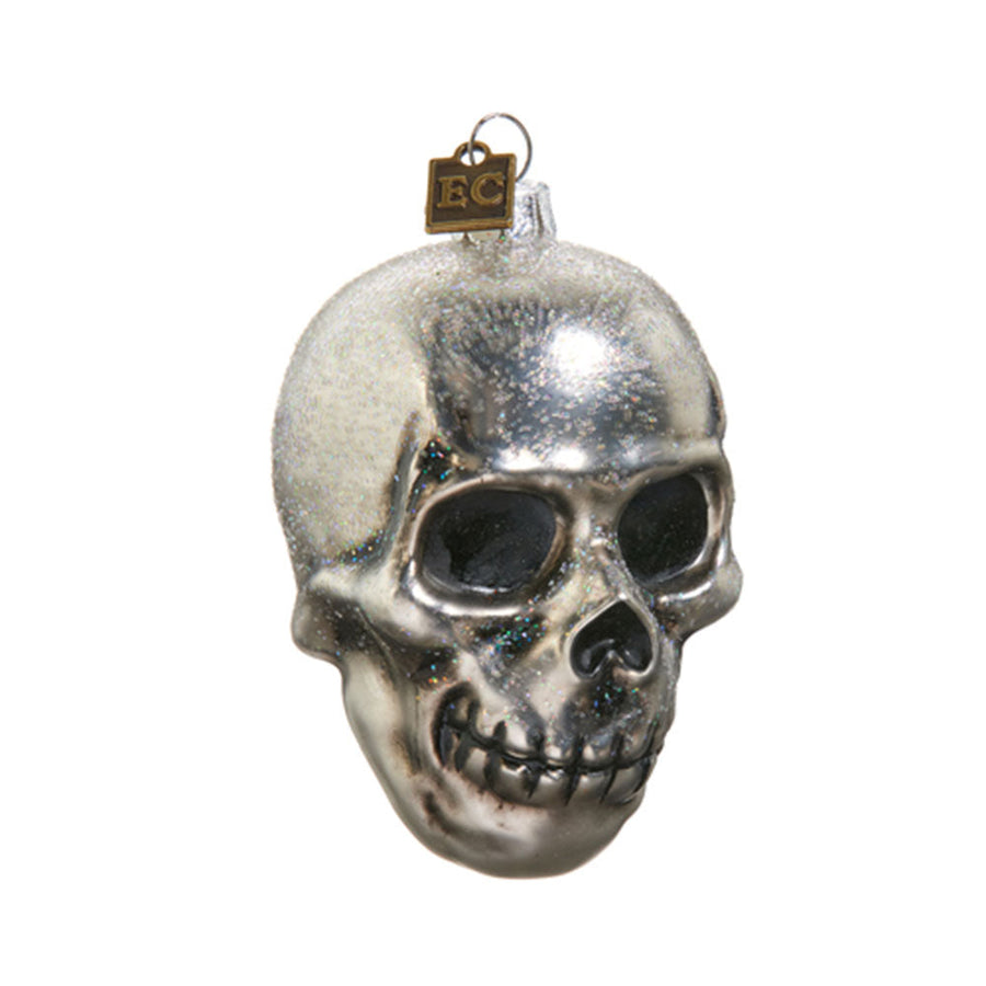 EC 3.25" Skully Ornament by Raz Imports