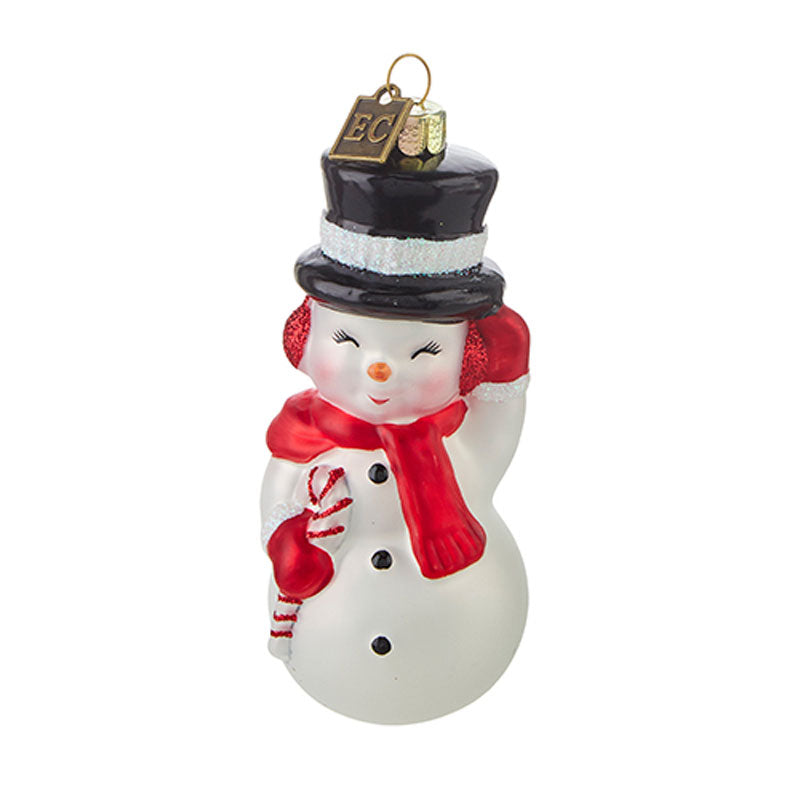 EC 4.5" Snowman Blow Mold Ornament  by Raz Imports image