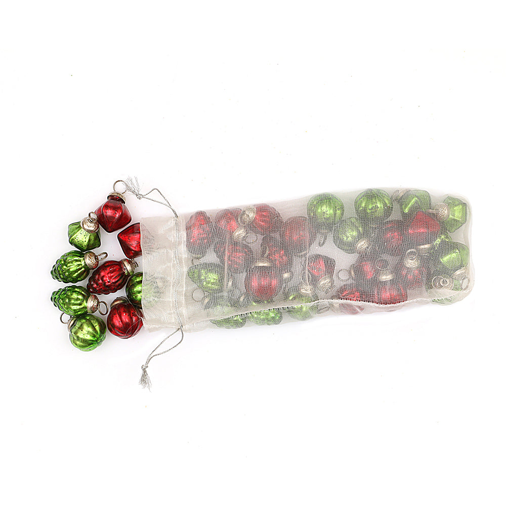 Embossed Ornaments in Bag, Set of 36, 3 Styles by Creative Co-Op