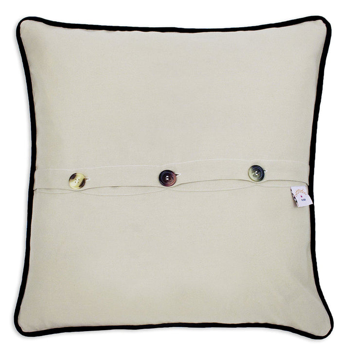 Finger Lakes Hand-Embroidered Pillow