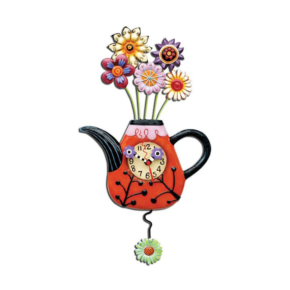 Flower-Tea-Ful Clock by Allen Designs