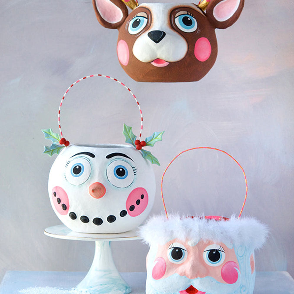Frosty Folly, Papa Noel & La Renne the Reindeer Bucket by GlitterVille