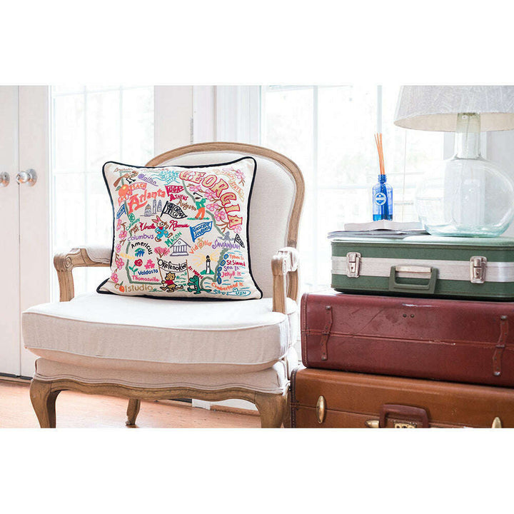 Georgia Hand-Embroidered Pillow