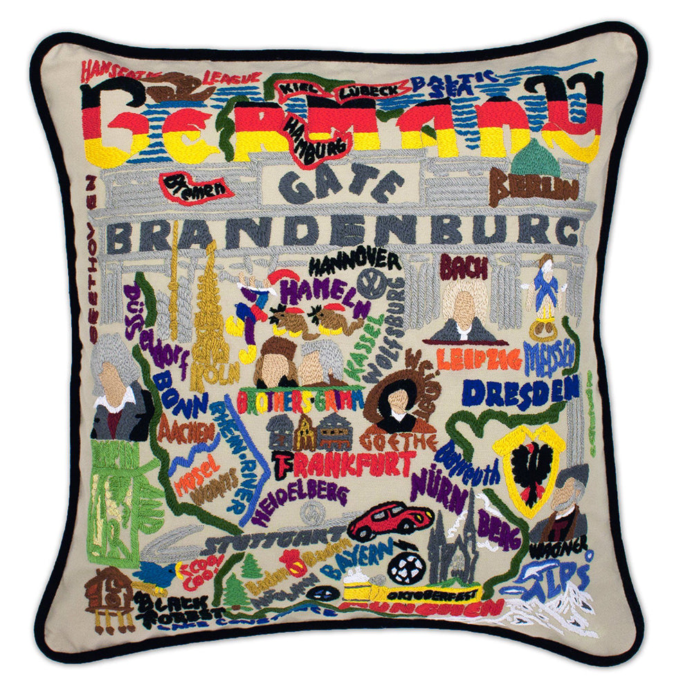 Germany Hand-Embroidered Pillow