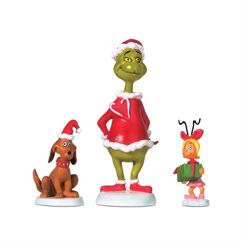 Grinch Max & Cindy-Lou Who Set of 3 by Enesco