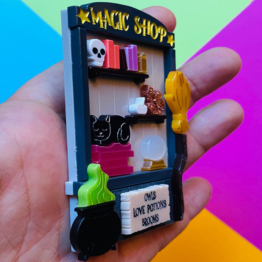Halloween 2022 - Creepy Funfair Collection - Magic Shop Acrylic Brooch by Makokot Design