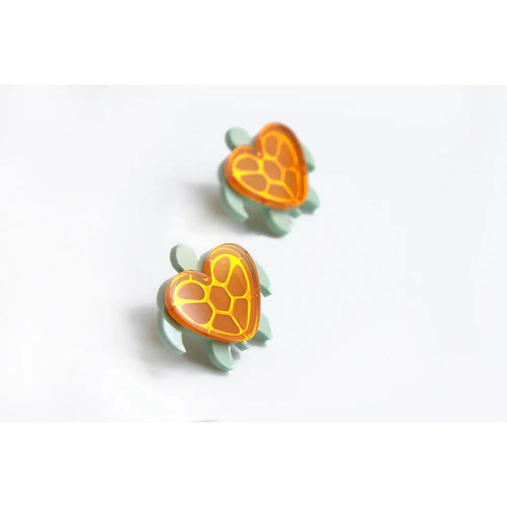 Heart Turtle Earrings by Laliblue