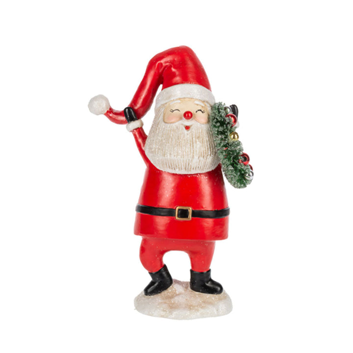 Holly Jolly Santa Figurines (4 pc. ppk.) by Ganz image 2