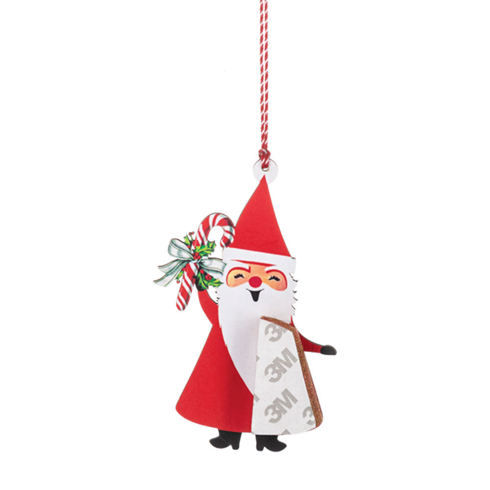 Honeycomb Snowman & Santa Ornaments (12 pc. ppk.) by Ganz image 8