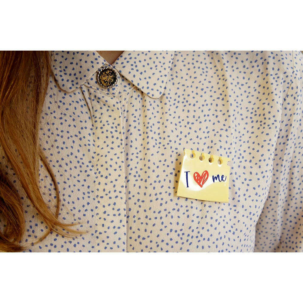 I love myself brooch by Laliblue