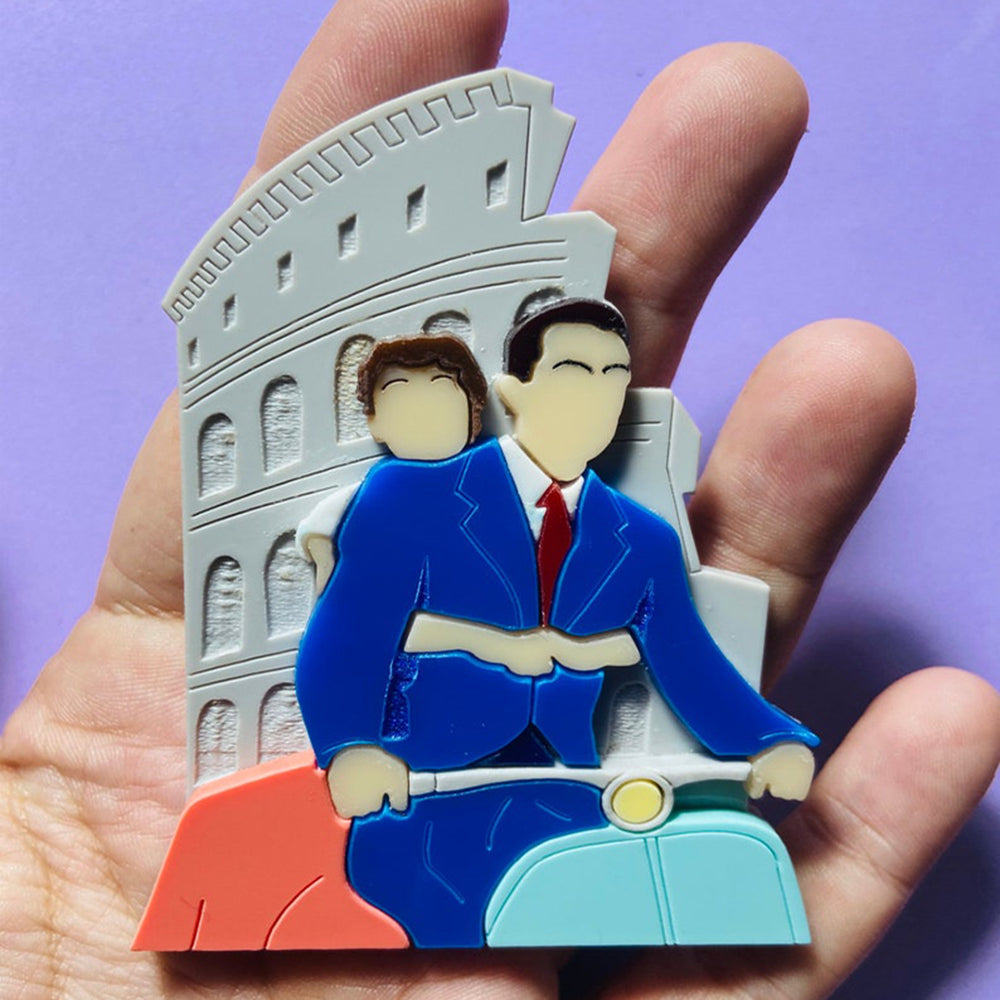Iconic Moments Collection - "Roman Holiday" Brooch by Makokot Design