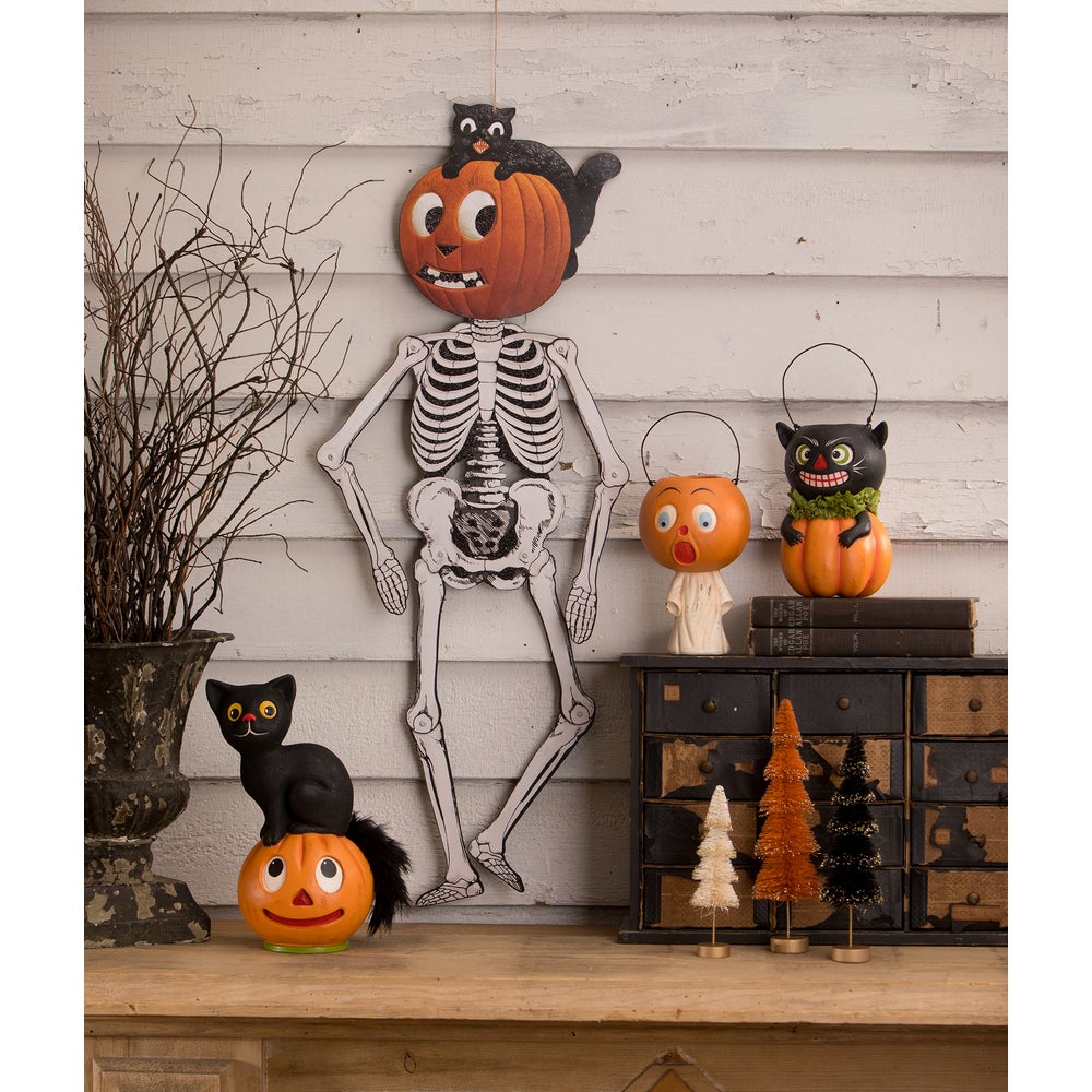 Jack & Cat Hanging Skeleton by Bethany Lowe image 2