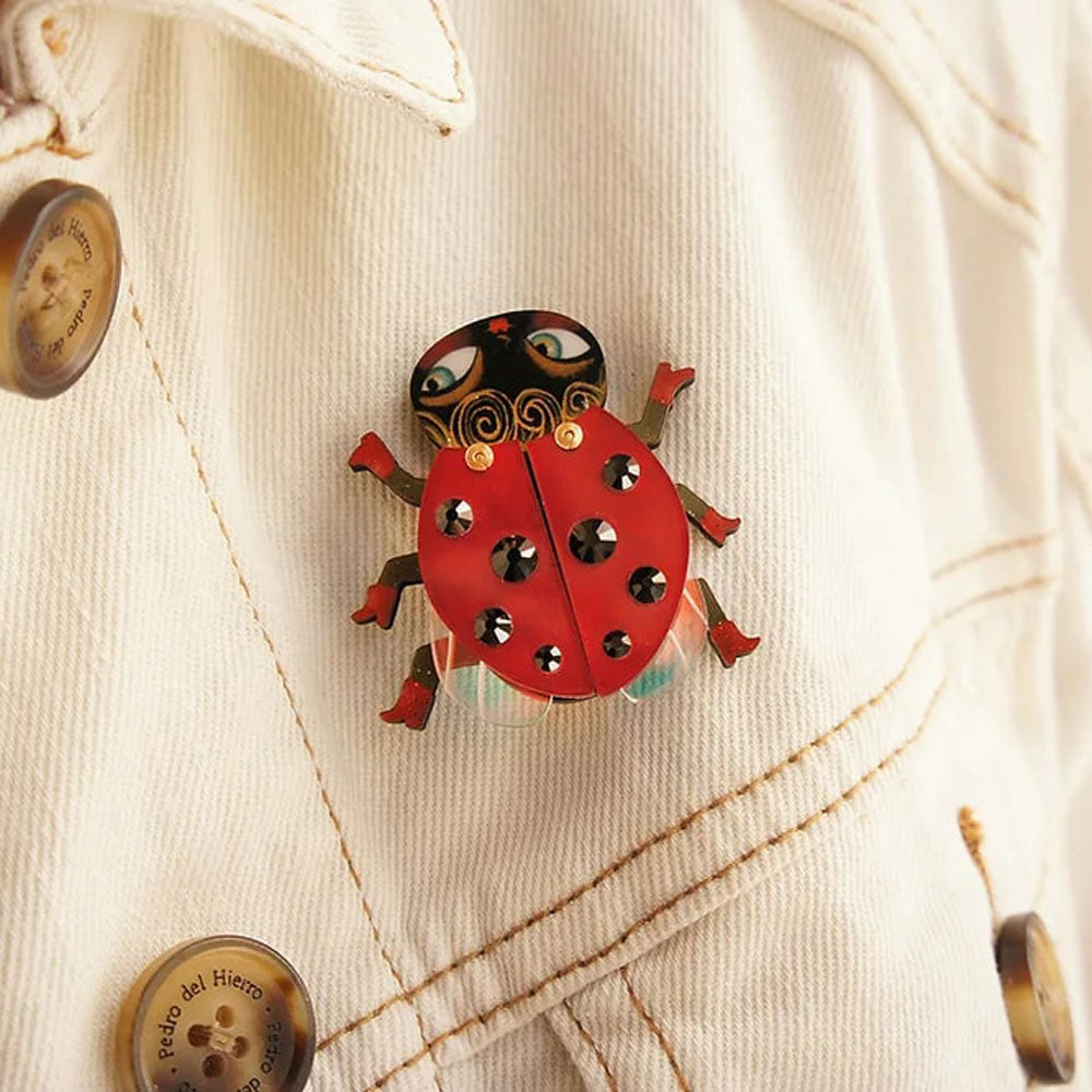 Ladybug Brooch by LaliBlue image 2