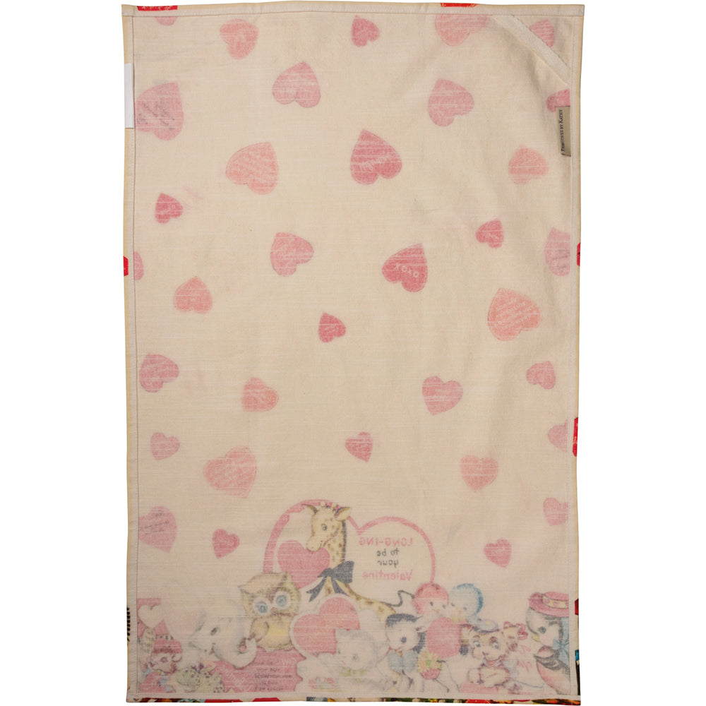 Longing To Be Your Valentine Kitchen Towel By Primitives by Kathy