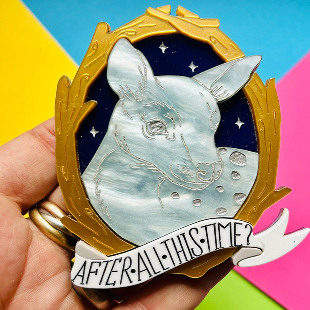 Magic & Witchcraft Collection - "After All This Time? " Acrylic Brooch by Makokot Design