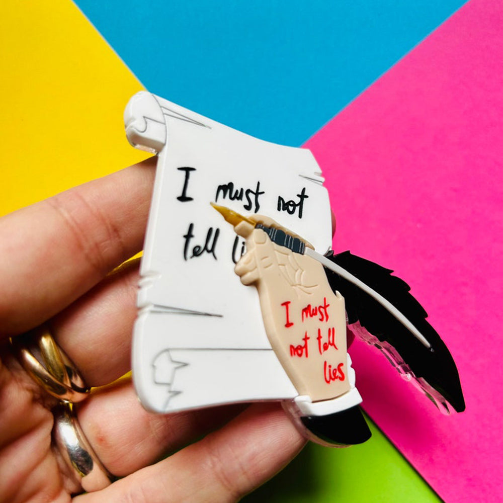 Magic & Witchcraft Collection - "I Must Not Tell Lies" Acrylic Brooch by Makokot Design