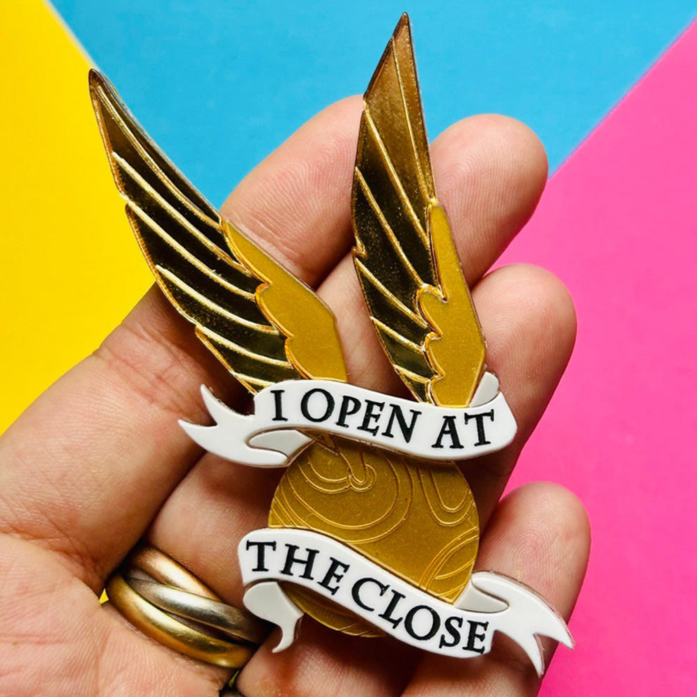 Magic & Witchcraft Collection - "I Open at The Close" Acrylic Brooch by Makokot Design