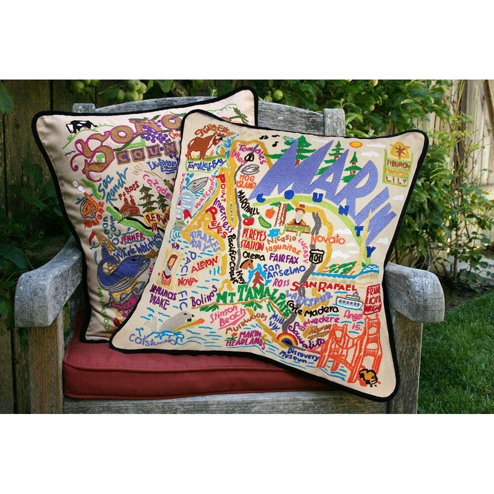 Marin County Hand-Embroidered