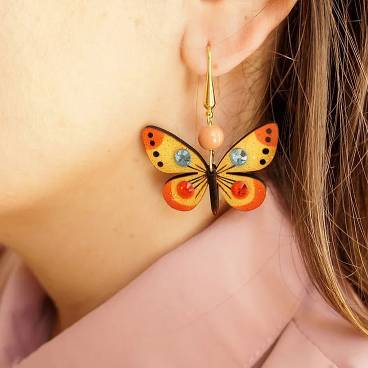Multicolor Butterfly Earrings by LaliBlue image 2