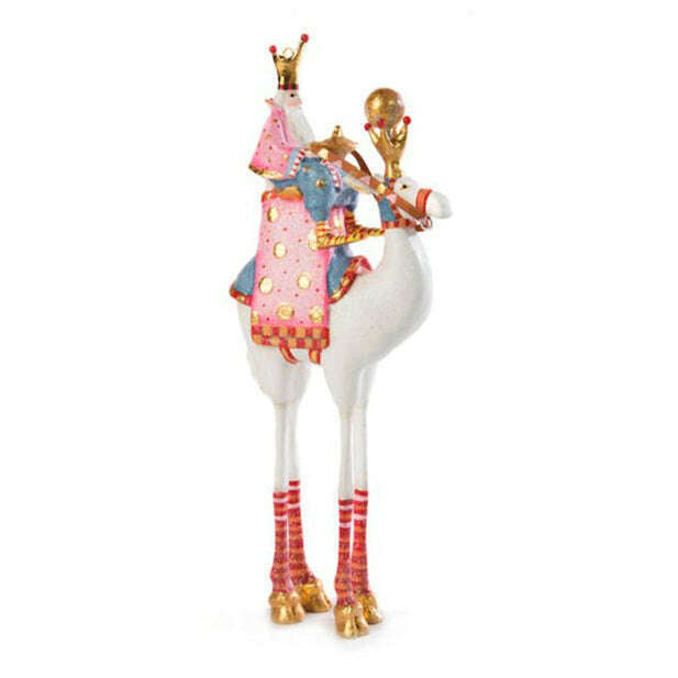Nativity Balthazar On Camel Ornament by Patience Brewster