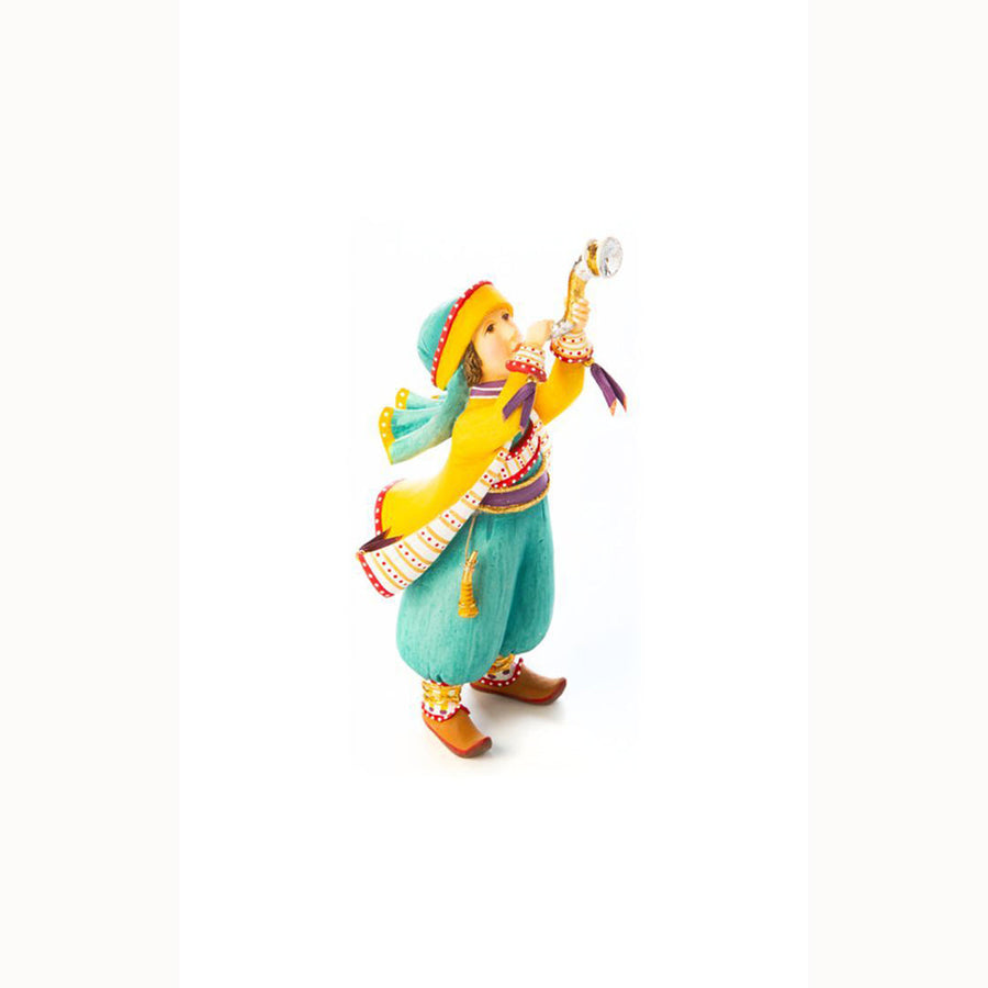 Nativity Shofar Player Figure by Patience Brewster