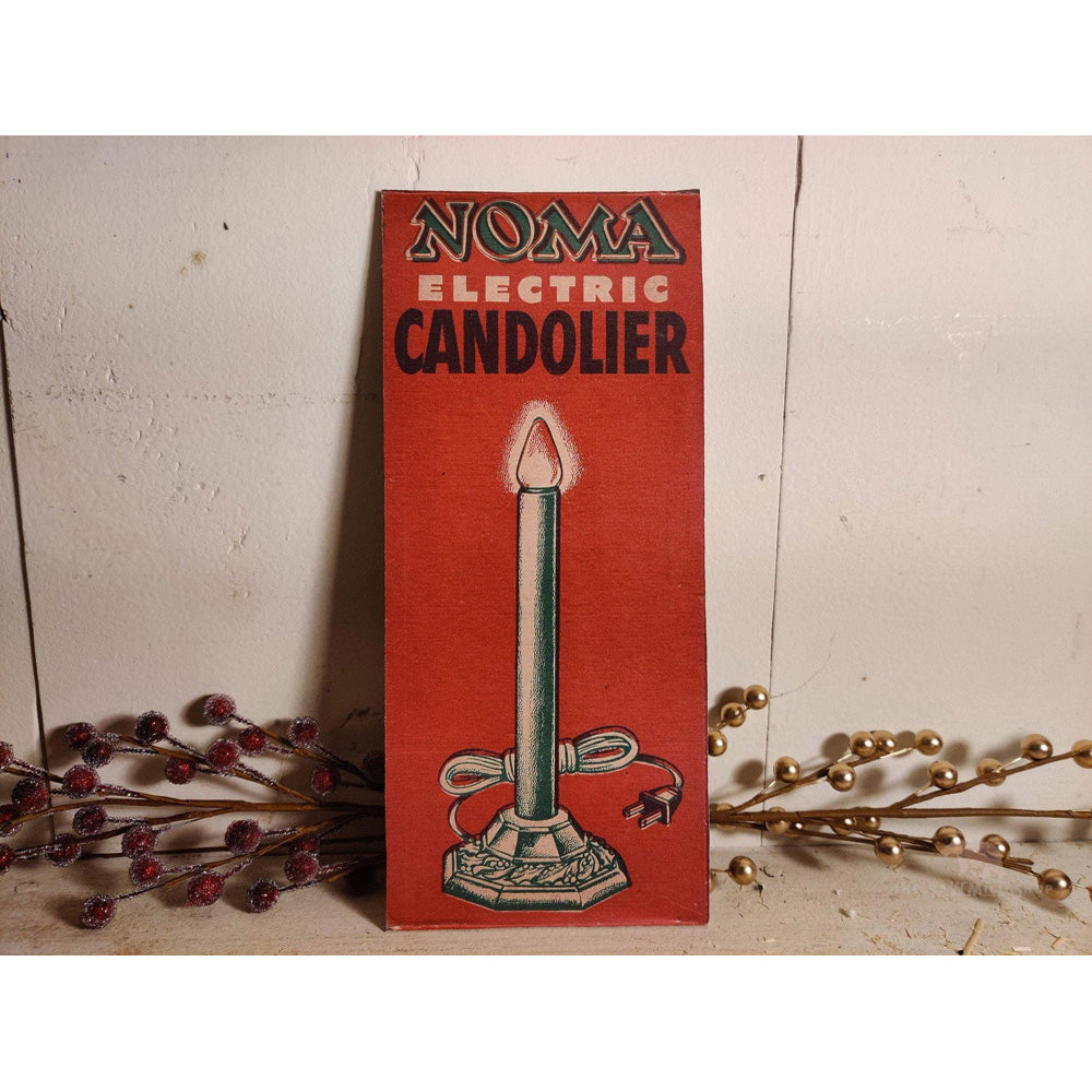 Noma Electric Candolier Christmas Lights Box Wood Cutout by Sawmill Shop