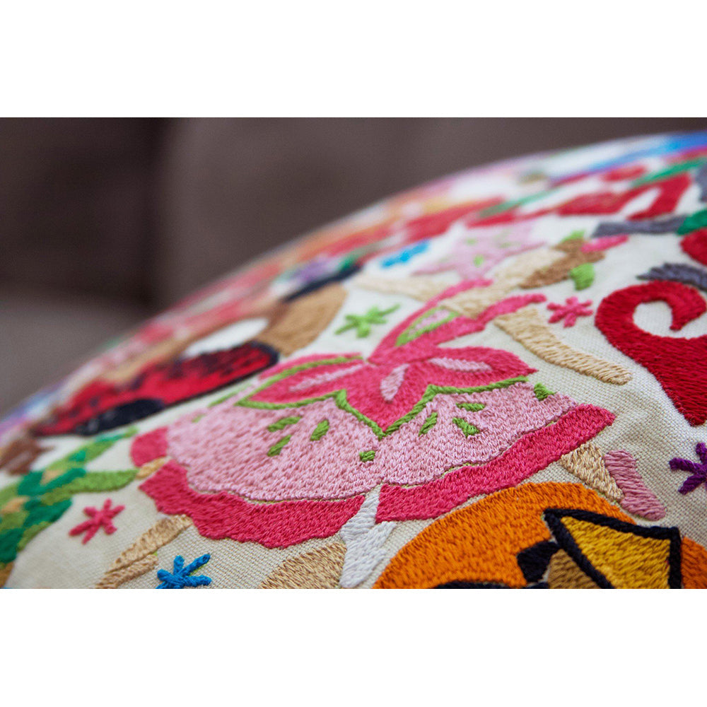 Nutcracker Hand-Embroidered Pillow