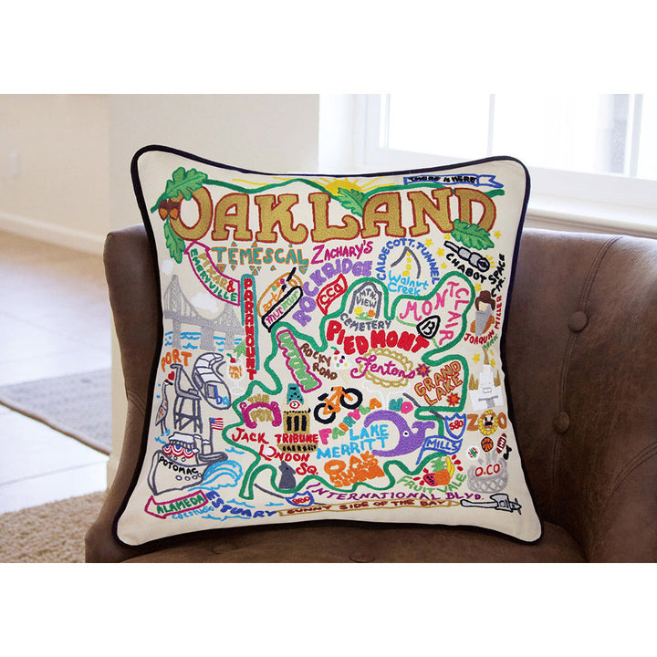 Oakland Hand-Embroidered Pillow