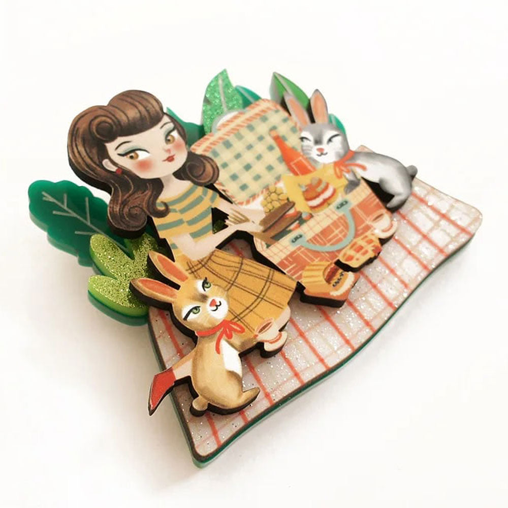 Picnic Brooch by LaliBlue image 1