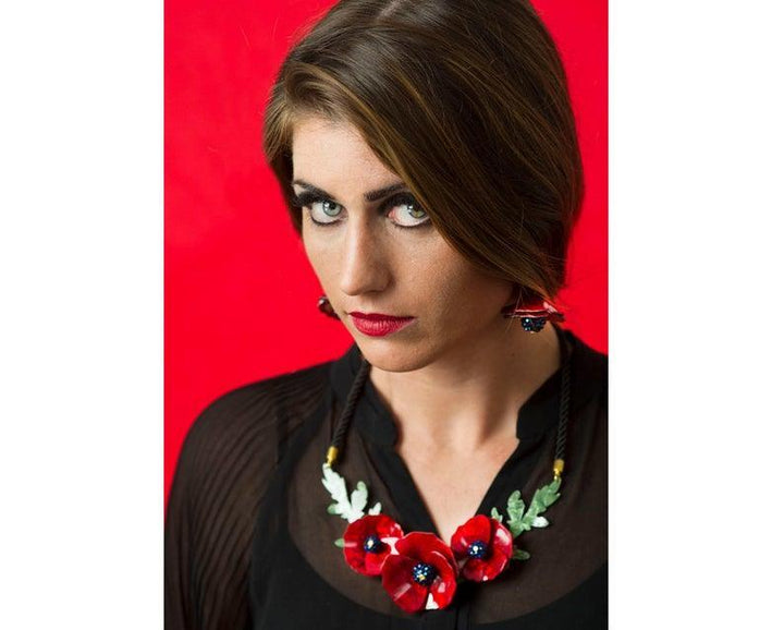 Poppies Necklace by LaliBlue - Quirks!