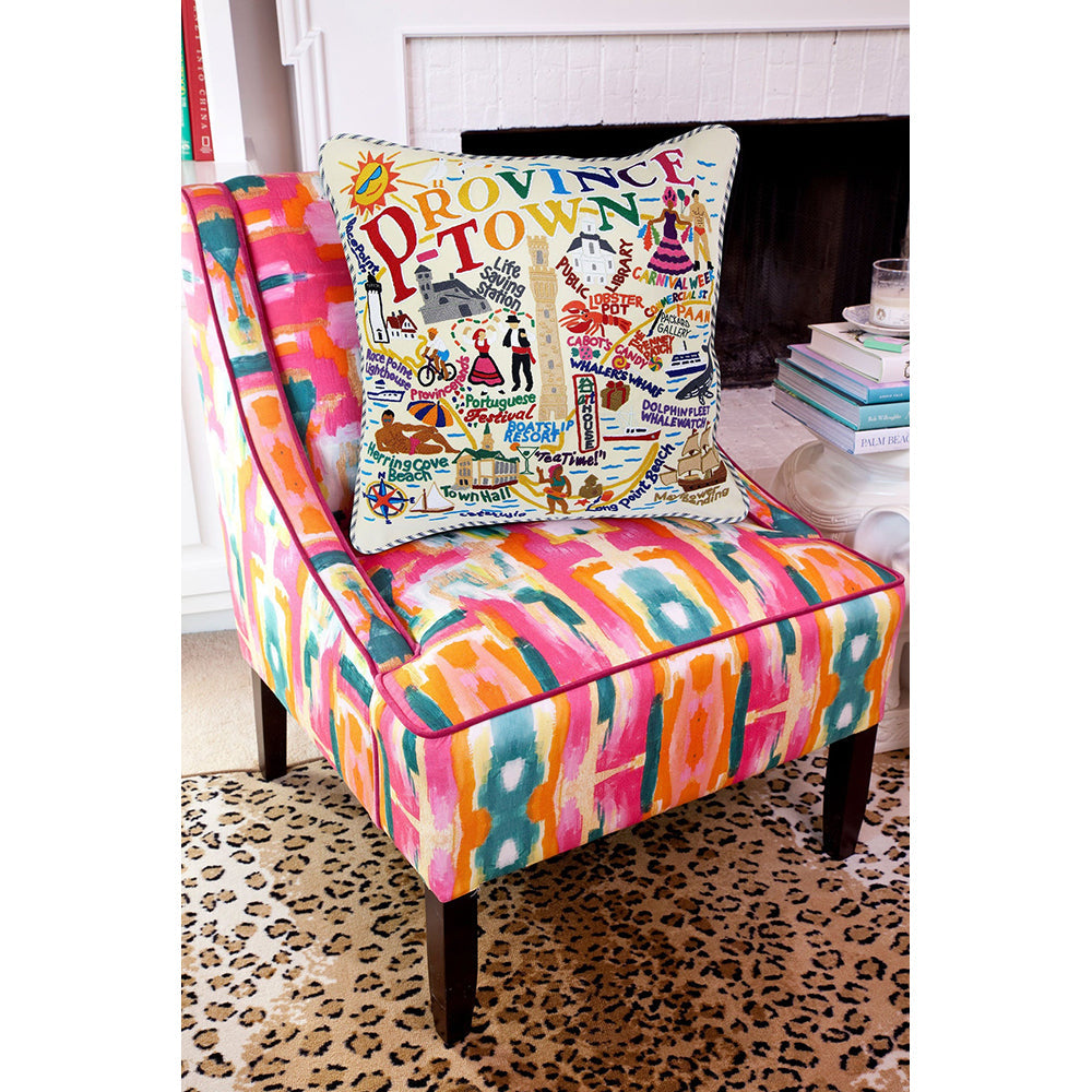 Provincetown HandEmbroidered Pillow Quirks!