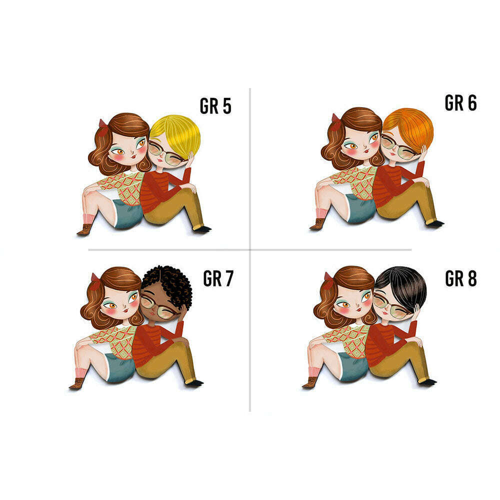 Puzzle with redhead girl brooch
