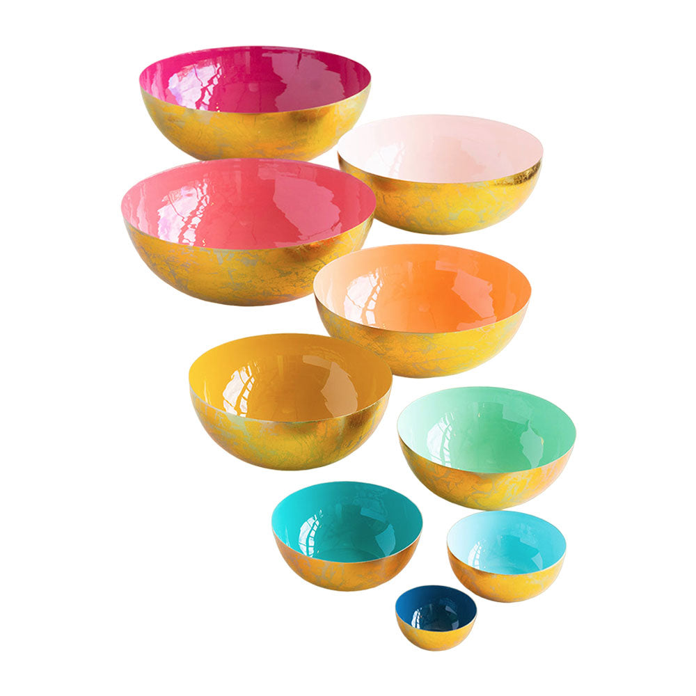 Rainbow Nested Bowls, Set of 9 by GlitterVille