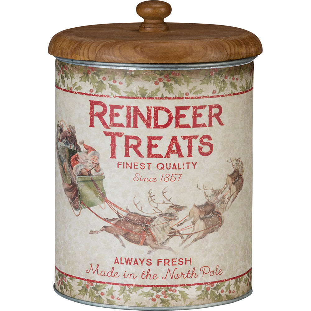 Reindeer Treats Canister By Primitives by Kathy