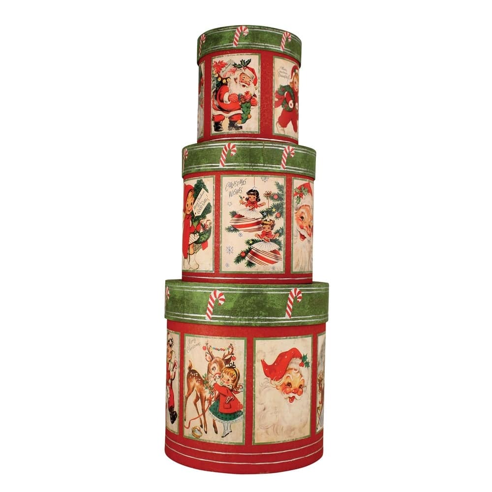 Retro Christmas Nesting Boxes S3 by Bethany Lowe
