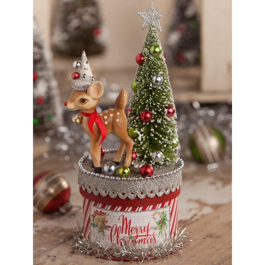 Retro Deer on Box Small by Bethany Lowe - Quirks!