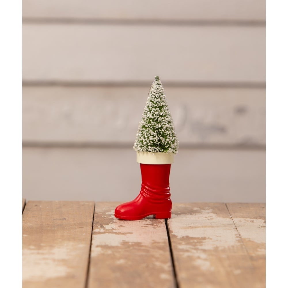 Santa Boot with BB Tree Ornament by Bethany Lowe
