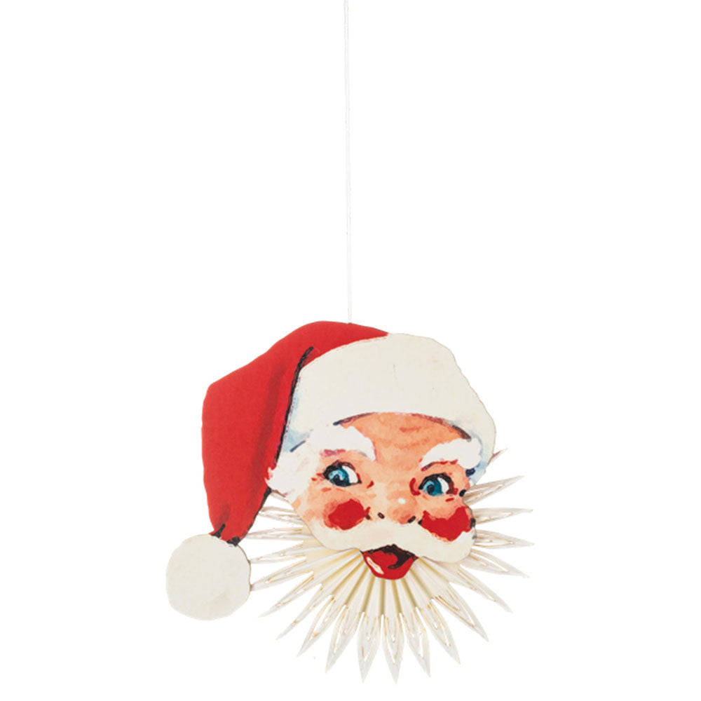 Santa Fan Ornaments (6 pc. ppk.) by Ganz image 1