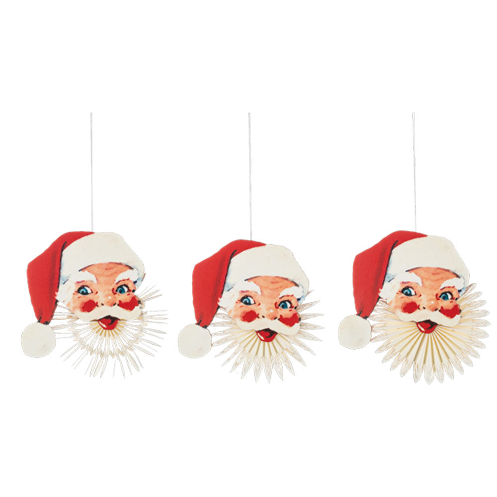 Santa Fan Ornaments (6 pc. ppk.) by Ganz image