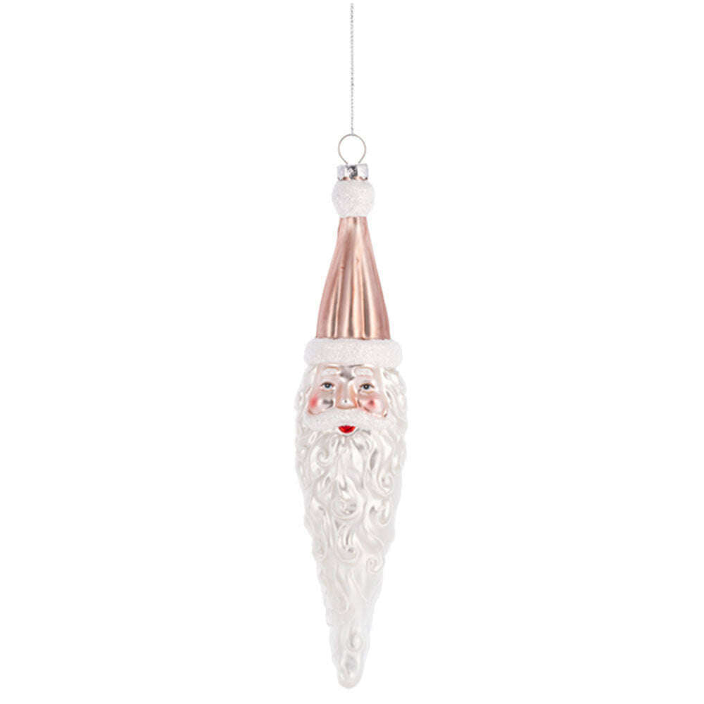 Santa Icicle Ornaments in pink and red (4 pc. ppk.) by Ganz image