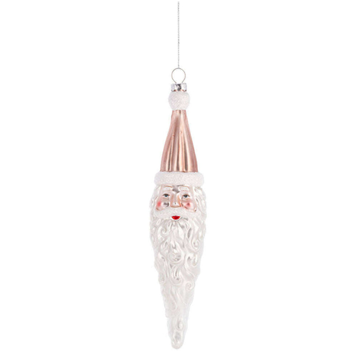 Santa Icicle Ornaments in pink and red (4 pc. ppk.) by Ganz image