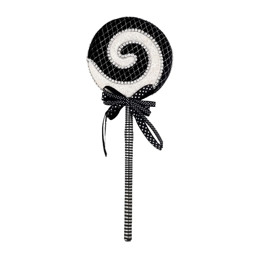 Set of 4 Black and White Lollipop Pick by December Diamonds