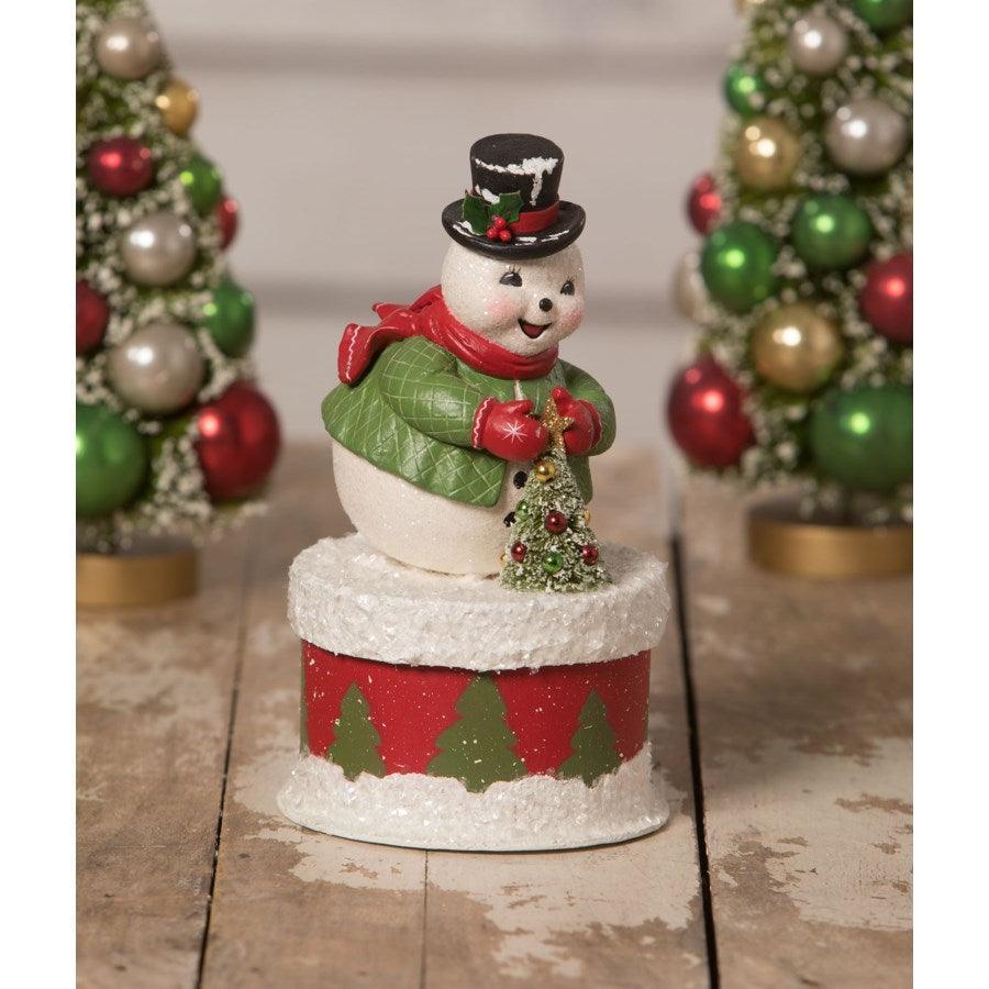 Snowman Old Friend on Box by Bethany Lowe - Quirks!